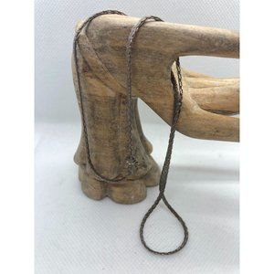 19" Vior Italian 925 Sterling Silver Herringbone Chain Necklace